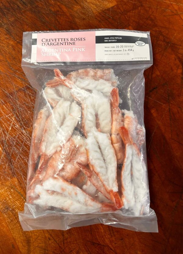 Crevettes roses d'Argentine papillon - 1 x 454g